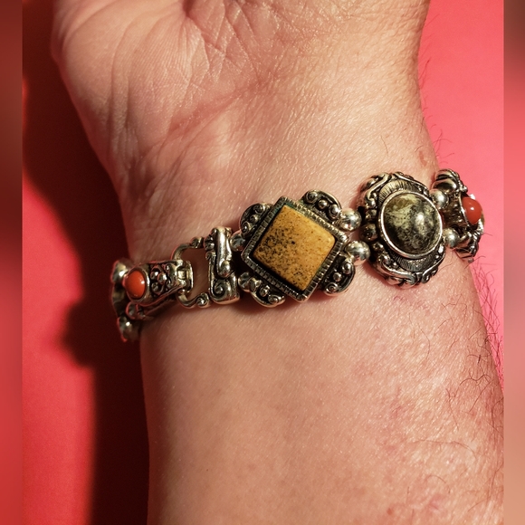 Vintage 925 Sterling Silver Bracelet - Picture 2 of 7